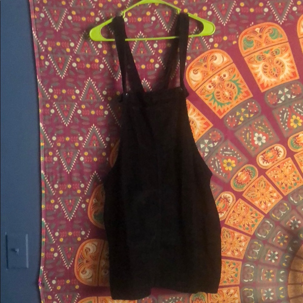 Forever 21 black overall dress never worn NWT